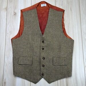 Glenshane Of Dublin Genuine Irish Tweed Wool Waist Coat Men's 38 Medium